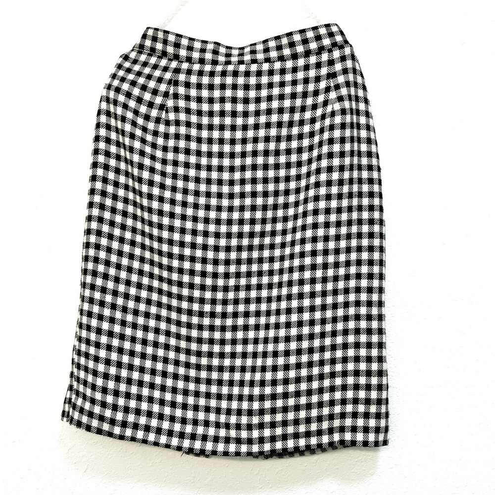 Norton McNaughton gingham Pencil skirt